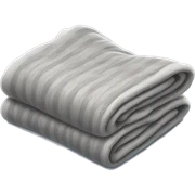 Folded up grey winter blanket sticker