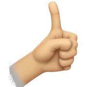 make a hand that is making an L shape with its thumb and pointer finger. sticker