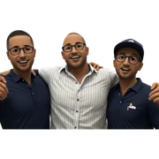 boys in striped shirts sticker