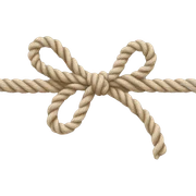 bow made of rope sticker