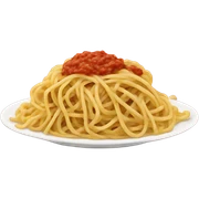 A plat of spaghetti  sticker