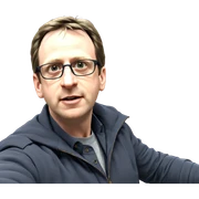 boy with glasses portrait sticker