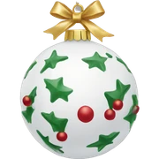 Delicate Christmas ornament  sticker