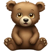 cute baby bear sticker