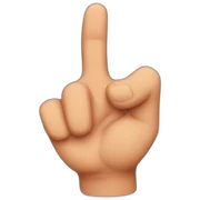 finger guns sticker