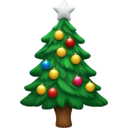 Christmas tree sticker
