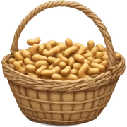 Basket of peanuts sticker