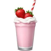 Strawberry milkshake sticker