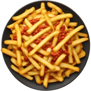 Plate of chili cheese fries  sticker