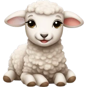 baby lamb sticker