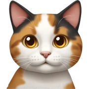Calico cat sticker