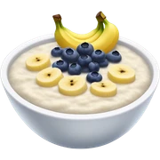 porridge with banana and blueberry
 sticker