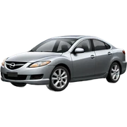 2008 gray Mazda 6i car sticker