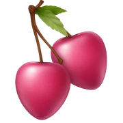 pink cherries sticker