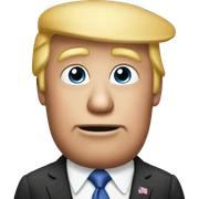 cutesy donald trump  sticker