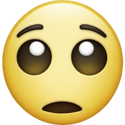 worried smiley face sticker