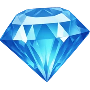 Large Diamond Blue Emoji sticker