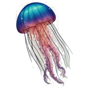 Jellyfish tattoo sticker
