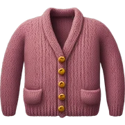 Knitted cardigan sticker