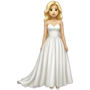 White dress with no person sticker