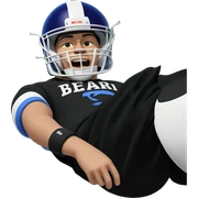 boy in sportswear on grass sticker