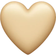 Beige heart sticker