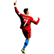 Ronaldo doing his signature celebrate Sui sticker