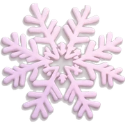 pastel pink snowflake  sticker