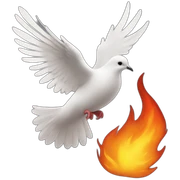 dove+ fire sticker