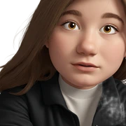 realistic portrait of girl sticker