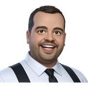 smiling boy in white shirt sticker