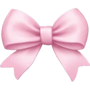 Light pink bow sticker