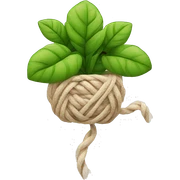 plant and yarn sticker