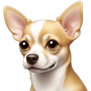 chihuahua tan white sticker