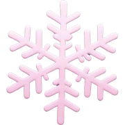 pastel pink snowflake  sticker