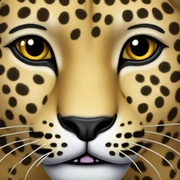 Leopard face  sticker