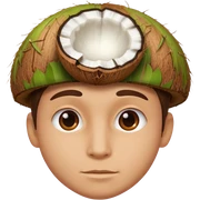 Coconut guy sticker
