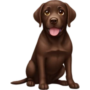 Chocolate lab sticker