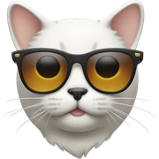 Cat with sunglasses sticker