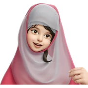 smiling girl in a veil sticker