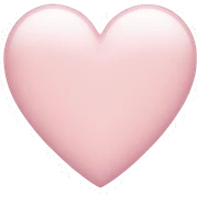 light pink heart sticker