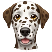 Brown Dalmatian  sticker