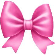 pink bow  sticker