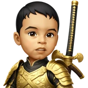 Golden Samurai sticker