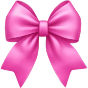 Pink bow sticker
