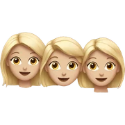 three blonde girls sticker