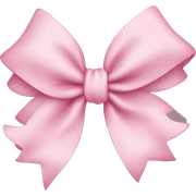 soft pink bow sticker