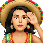 Fiestero with Sombrero sticker