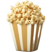 Beige popcorn  sticker