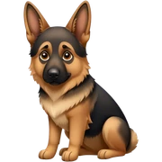 German shepherd  sticker